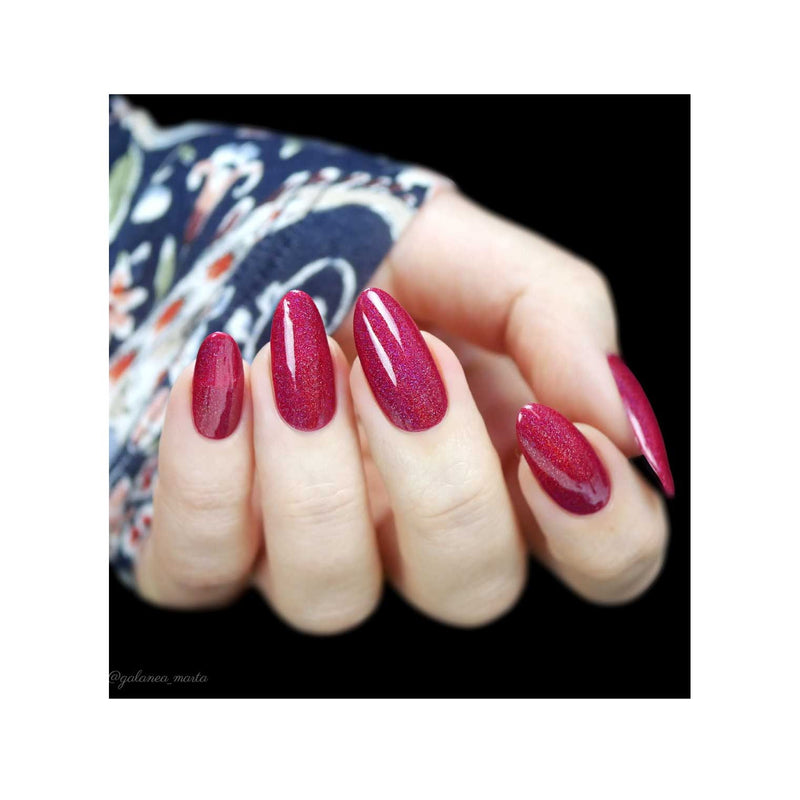UberChic Beauty Holo Berry - Holographic Polish Regular Polish Black