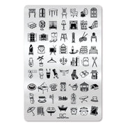 UberChic Beauty Home Sweet Home Stamping Plate Lavender