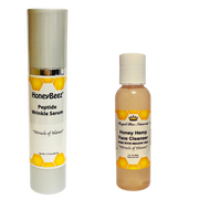 Honey Bee SUPER SPECIAL SALE Choice of Serum and Cleanser Pack Beauty Black Honey Peptide Wrinkle Repair Serum & Face Cleanser 2oz