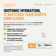 myspringenergy Honey Lemongrass Isotonic Enhanced Hydration w/Adaptogens Drink Mix Seashell 1 Pouch,5 Pouches,10 Pouches