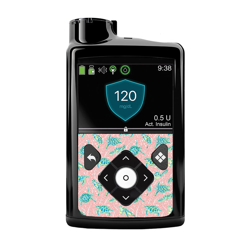 Peelz Honu Sticker for Medtronic MiniMed 770G & 780G Peelz/Stickers Black Front Peelz