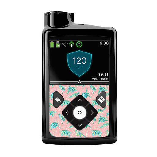 Peelz Honu Sticker for Medtronic MiniMed 770G & 780G Peelz/Stickers Black Front Peelz