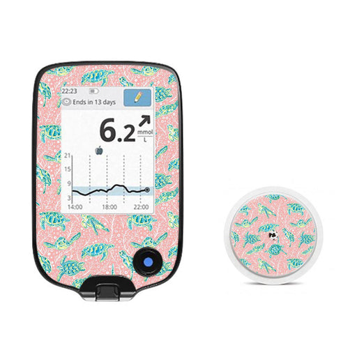 Peelz Honu for Freestyle Libre 2 Peelz/Stickers White Smoke Receiver + Sensor