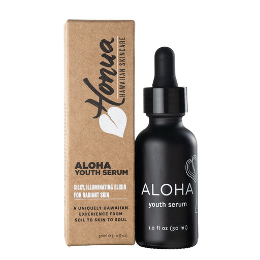 Honua Hawaiian Skincare Aloha Youth Serum Facial Serum Rosy Brown 1 oz,2oz