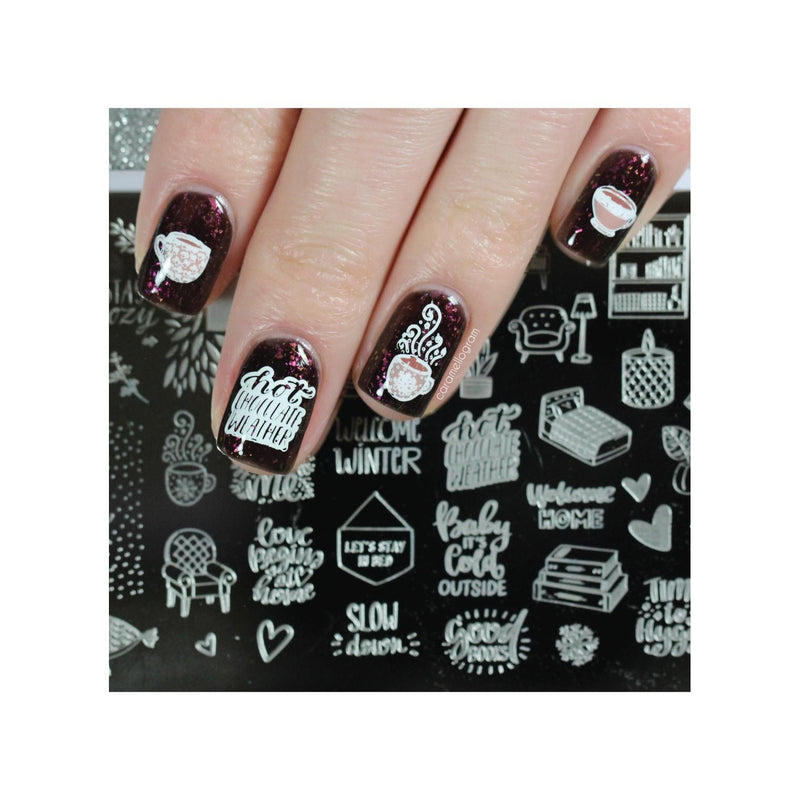 UberChic Beauty Cozy At Home Stamping Plate Tan