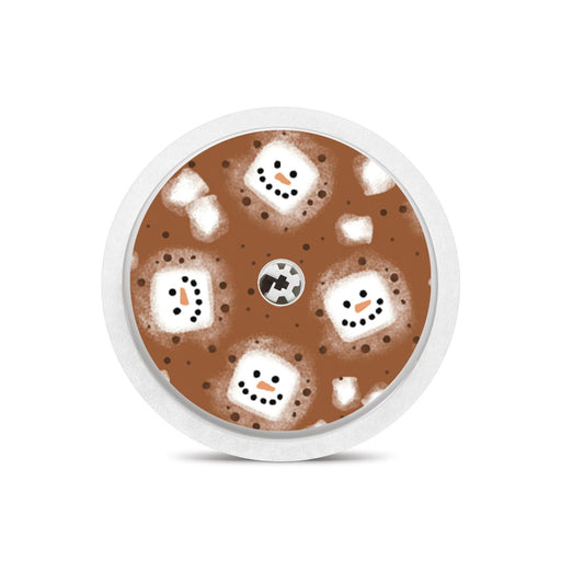 Peelz Hot Cocoa Freestyle Libre 2 Peelz/Stickers White Smoke Sensor Only