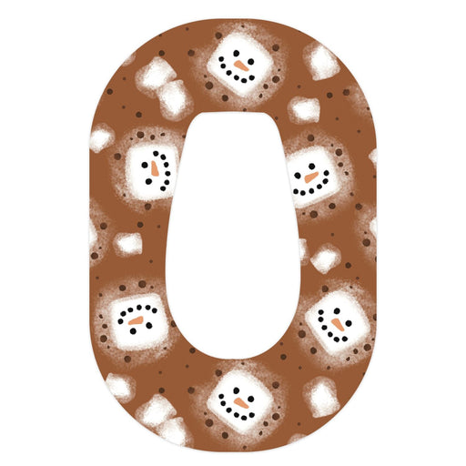 Peelz Hot Cocoa Dexcom G6 Patch Tape - Pump Peelz Patch Medical Tape White Smoke 1-Pack Dexcom G6 Tape