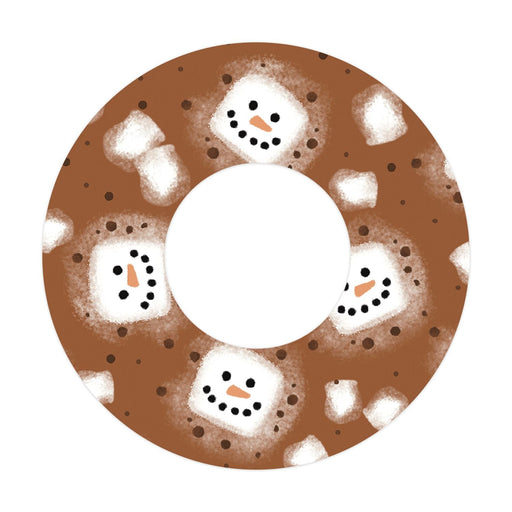 Peelz Hot Cocoa Patch  Tape Designed for the FreeStyle Libre 2 Patch Medical Tape White Smoke 1-Pack Libre