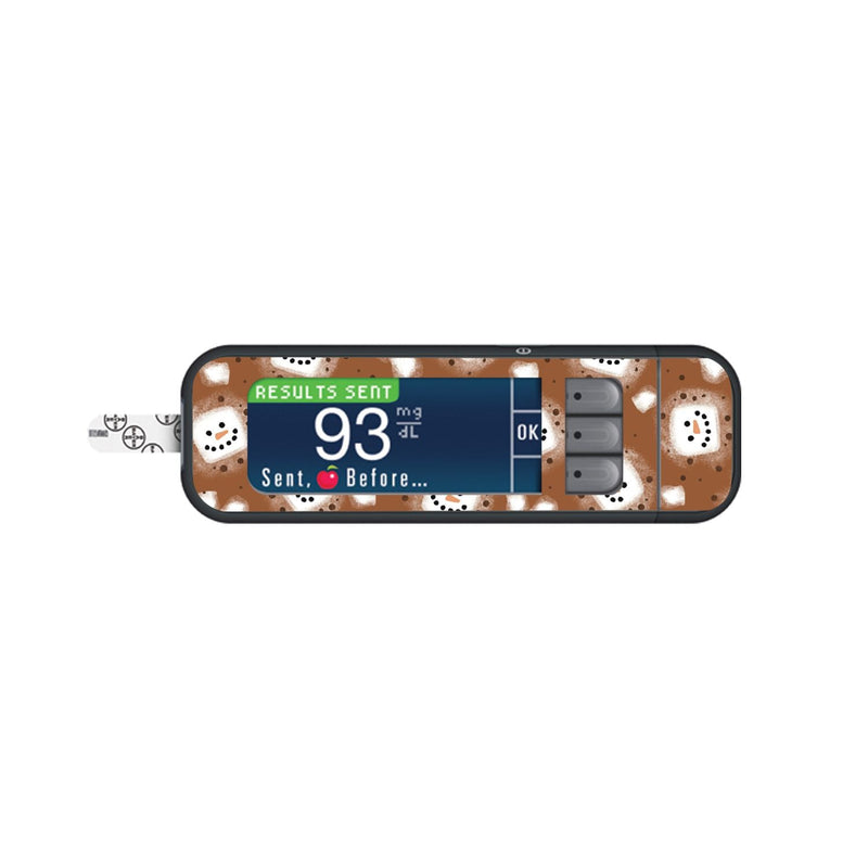 Peelz Hot Cocoa Sticker for Bayer Contour Next Glucometer Peelz/Stickers White Smoke