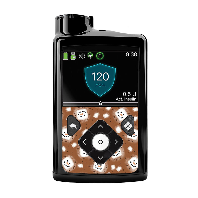 Peelz Hot Cocoa Sticker for Medtronic MiniMed 770G & 780G Peelz/Stickers Black Whole System Peelz (front back + clip),Front Peelz,Back and Clip Peelz