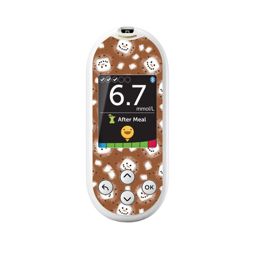 Peelz Hot Cocoa for OneTouch Verio Reflect Glucometer Peelz/Stickers White Smoke
