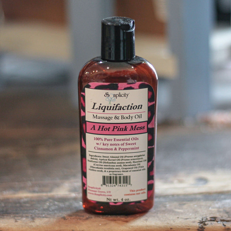 Soaplicity A Hot Pink Mess Liquifaction Massage Oil Massage Oil Dim Gray