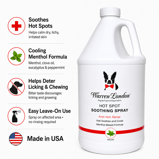 Warren London Hot Spot Soothing Spray - Professional Size Grooming Size Product White Smoke