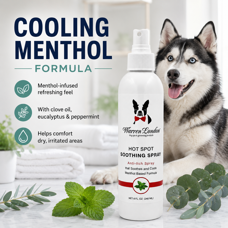 Warren London Hot Spot Soothing Spray - Anti Itch Spray That Soothes And Cools Spa Product Light Gray