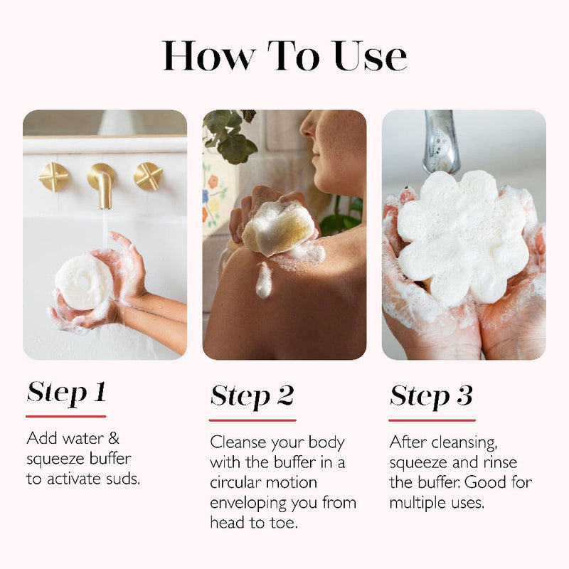 Spongellé Jolly - Mulberry | Holiday Tree Body Wash Infused Buffer White Smoke