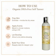 Glimmer Goddess® Organic Skin Care DHA Free Self Tanner for Sensitive Skin – Glow Self Tanner White Smoke 8 oz – best for regular use / Regular — soft natural-looking glow / Lightly Scented – soft essential oil scent,8 oz – best for regular use / Regular — soft natural-looking glow / Unscented – great for extra-sensitive skin,8 oz – best for regular use / Dar