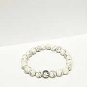ZAQ Skin & Body Howlite Bracelet - kindness and positive Beige 6mm,8mm,10mm