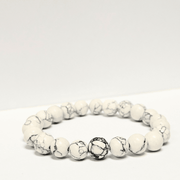 ZAQ Skin & Body Howlite Bracelet - kindness and positive Beige 6mm,8mm,10mm