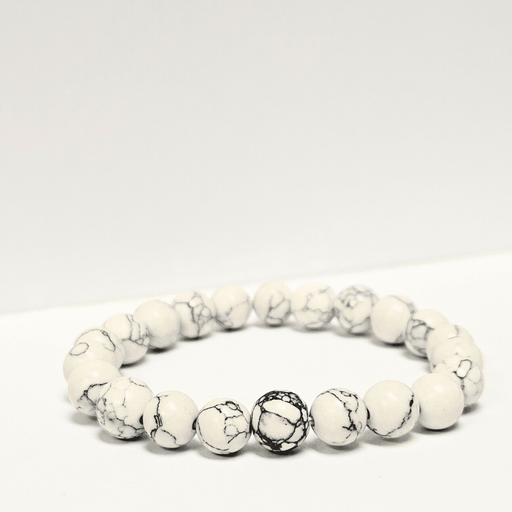 ZAQ Skin & Body Howlite Bracelet - kindness and positive Beige 6mm,8mm,10mm
