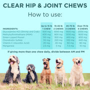 Clear Wellness 360 Clear Hip & Joint Health for Dogs Light Cyan 3 Pack,1 Bottle,6 Pack