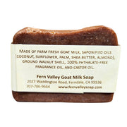 Fern Valley Soap Natural Goat Milk Soap | Exfoliating Body Bar | Humboldt Scrub Goat Milk Soap Antique White