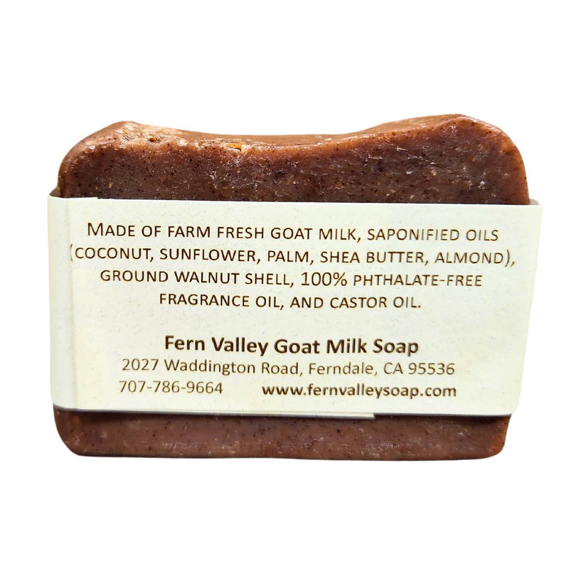 Fern Valley Soap Natural Goat Milk Soap | Exfoliating Body Bar | Humboldt Scrub Goat Milk Soap Antique White