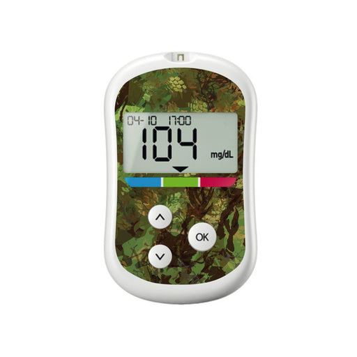 Peelz Hunting Camo OneTouch Verio Flex Glucometer Peelz/Stickers White Smoke