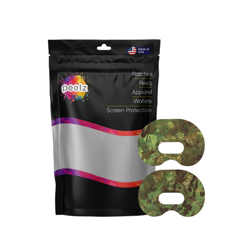 Peelz Hunting Camo Medtronic Guardian Connect Patch Tape - Pump Peelz Patch Medical Tape White Smoke 12-Pack (Set of 12 Patches),4-Pack (Set of 4 Patches)