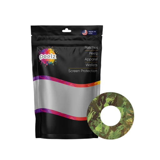 Peelz Hunting Camo Patch  Tape Designed for the FreeStyle Libre 2 Patch Medical Tape White Smoke 12-Pack Libre 2 (Set of 12 Patches),4-Pack Libre 2 (Set of 4 Patches)