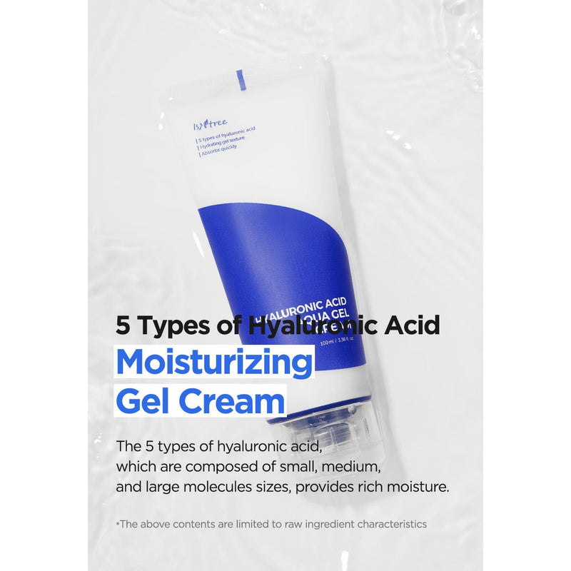 AsiaBeautyMall Isntree Hyaluronic Acid Aqua Gel Cream Moisturizer Lavender