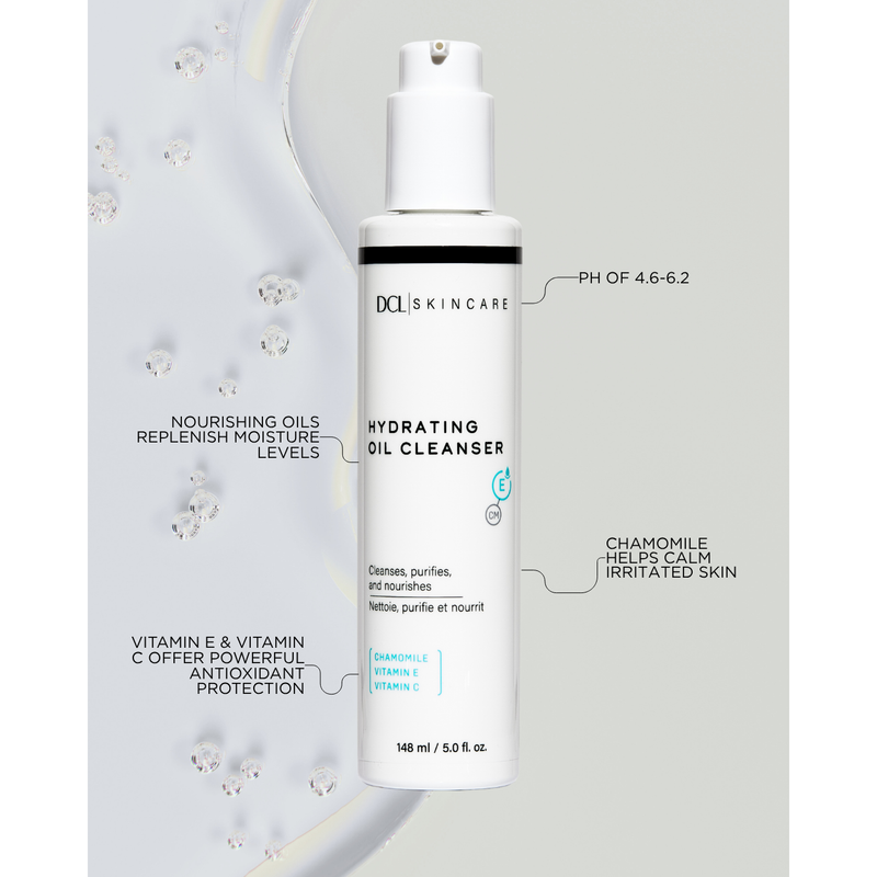 DCL Skincare Hydrating Oil Cleanser Light Gray