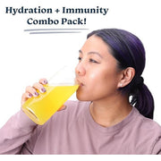 Drinklits Orange & Lemon Flavored Hydration Tablets - 2 Tubes | 20 Servings Immunity Hydration Electrolyte Tablets White Smoke