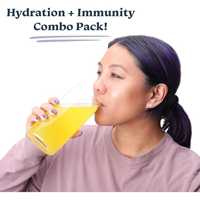 Drinklits Orange & Lemon Flavored Hydration Tablets - 2 Tubes | 20 Servings Immunity Hydration Electrolyte Tablets White Smoke