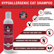 Warren London Cat Hypoallergenic Shampoo - Unscented Cat Supplies White Smoke