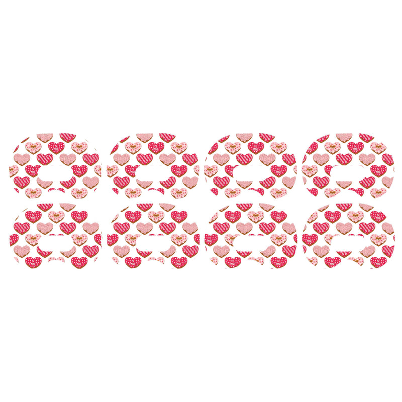 Peelz I Heart Donuts Medtronic Guardian Connect Patch Tape - Pump Peelz Patch Medical Tape White Smoke 4-Pack Medtronic CGM Tape