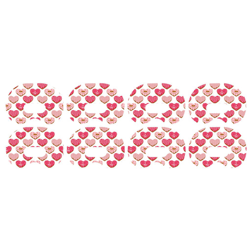 Peelz I Heart Donuts Medtronic Guardian Connect Patch Tape - Pump Peelz Patch Medical Tape White Smoke 4-Pack Medtronic CGM Tape