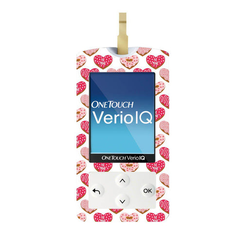 Peelz I Heart Donuts for OneTouch Verio IQ Glucometer Peelz/Stickers White Smoke
