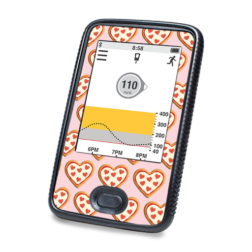 Peelz I Heart Pizza Designed for DEXCOM G6 Touchscreen Receiver Peelz/Stickers White Smoke