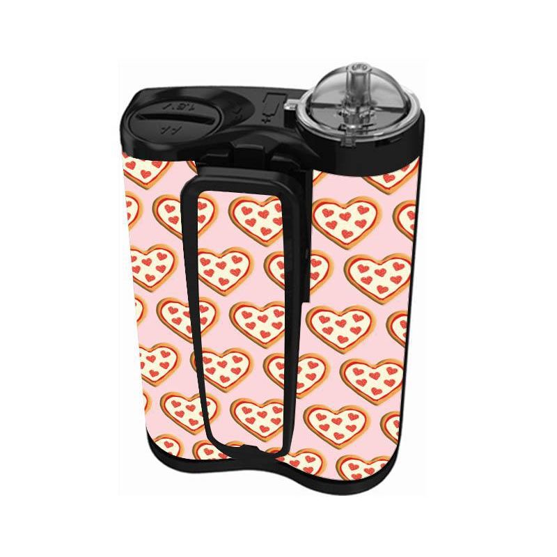 Peelz I Heart Pizza Sticker for Medtronic MiniMed 770G & 780G Peelz/Stickers White Smoke Back and Clip Peelz