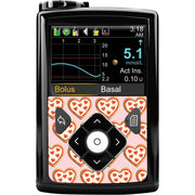 Peelz I Heart Pizza Sticker for Medtronic MiniMed 770G & 780G Peelz/Stickers Black Front Peelz