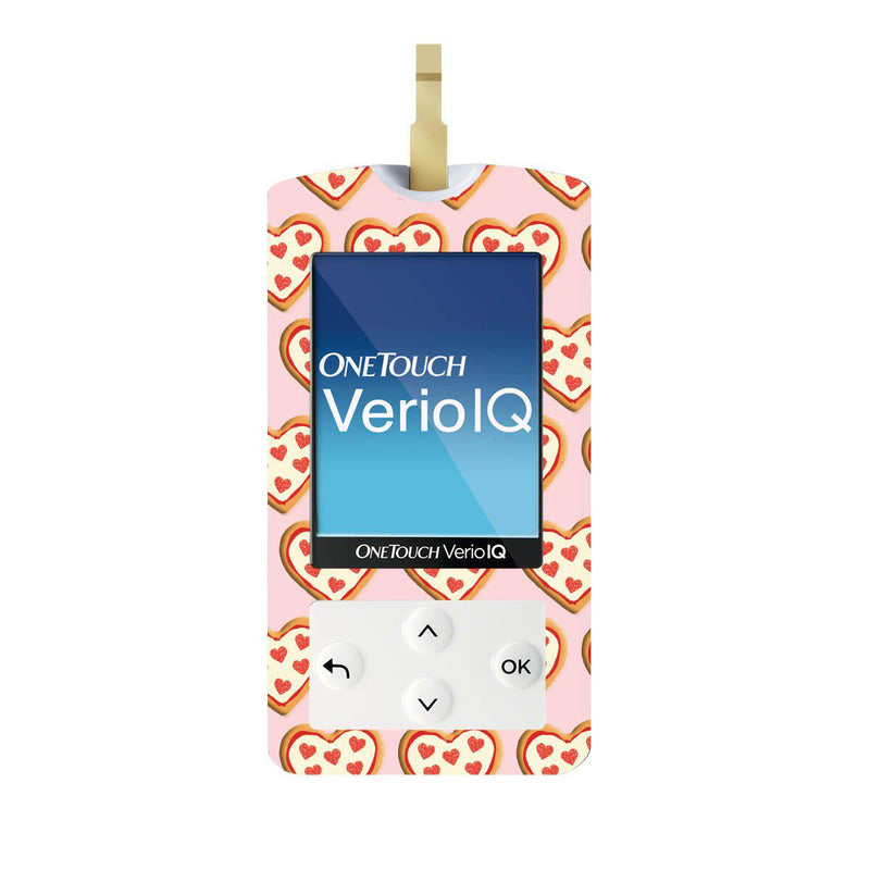 Peelz I Heart Pizza for OneTouch Verio IQ Glucometer Peelz/Stickers White Smoke