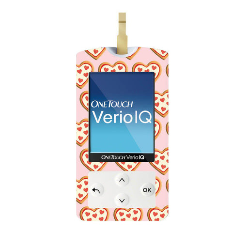 Peelz I Heart Pizza for OneTouch Verio IQ Glucometer Peelz/Stickers White Smoke