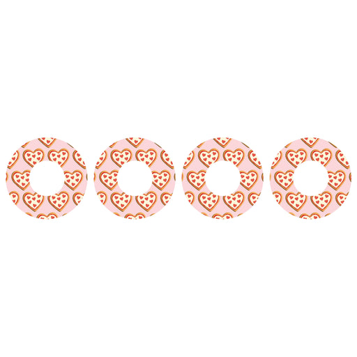 Peelz I Heart Pizza for Patch  Freestyle Libre and Universal Infusion Set Tape Patch Medical Tape White Smoke 4-Pack Libre/Universal