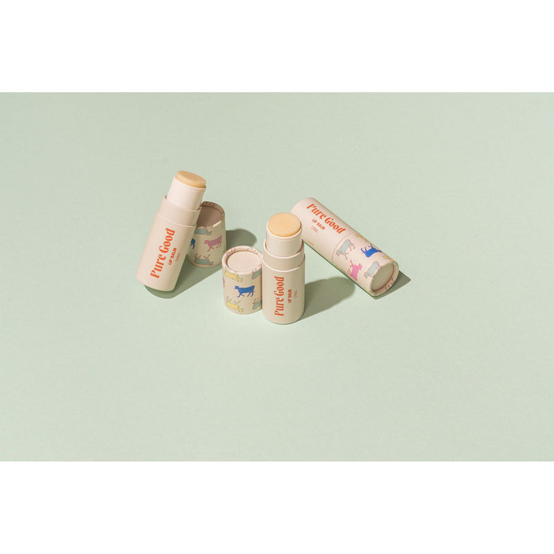 Pure Good LLC Tallow Lip Balm Lip Balm Light Gray Citrus,Coconut Dream,Just Peachy,Vanilla Mint