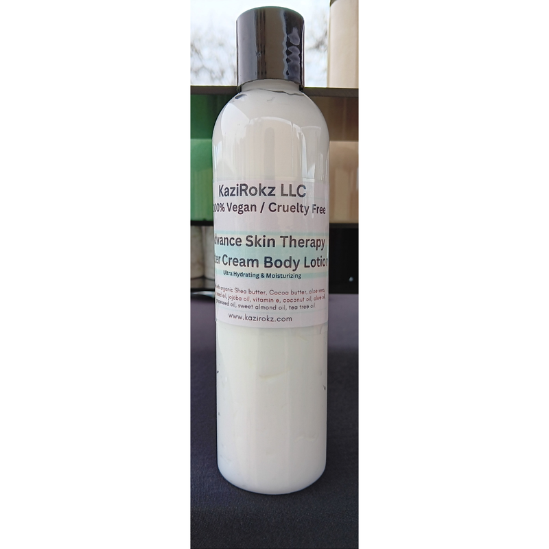 KaziRokz Seamoss Body Lotion 8oz 100% Vegan / Cruelty free Advance Butter cream head to toe Body Lotion! Hyperpigmentation Treatment! Deep conditioner. Gray