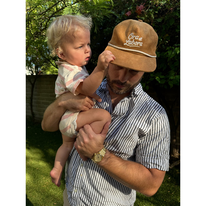 Be A Heart Tan Ora et Labora Corduroy Hat hat Black