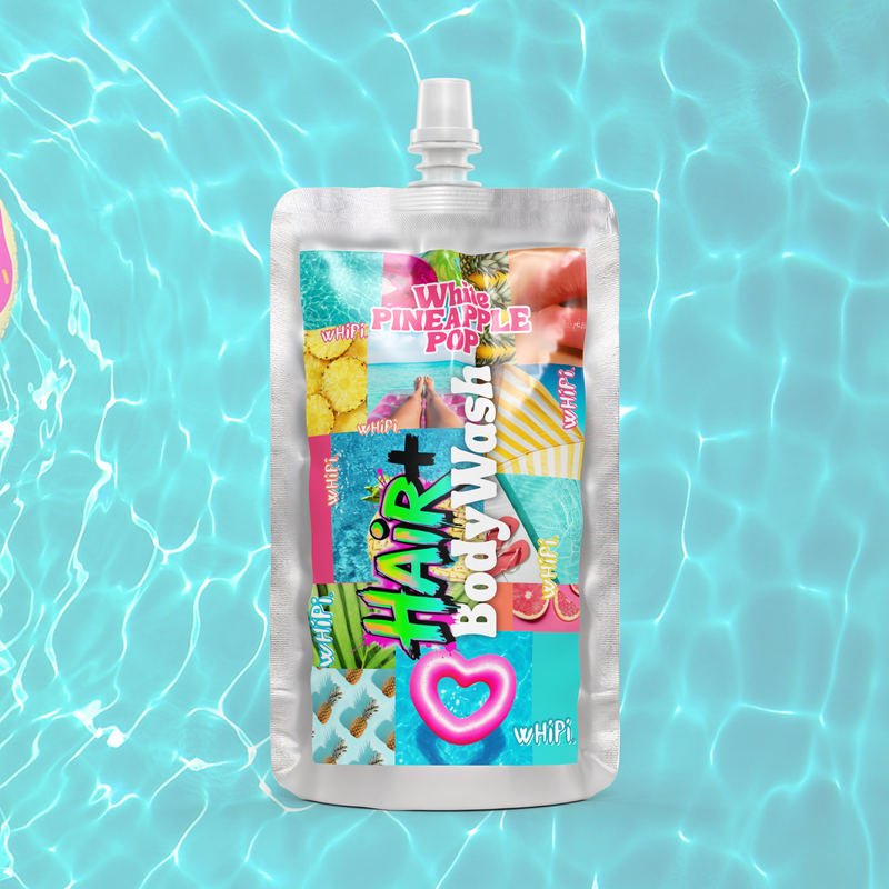 Whipi Co White Pineapple Pop Shampoo-8 oz Sky Blue