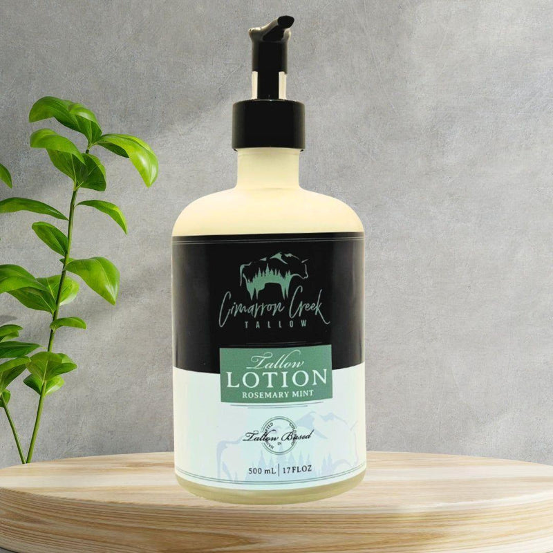 Cimarron Creek Essentials Rosemary Mint Grass-Fed Beef Tallow Hand & Body Lotion 17oz Lotion & Moisturizer Gray
