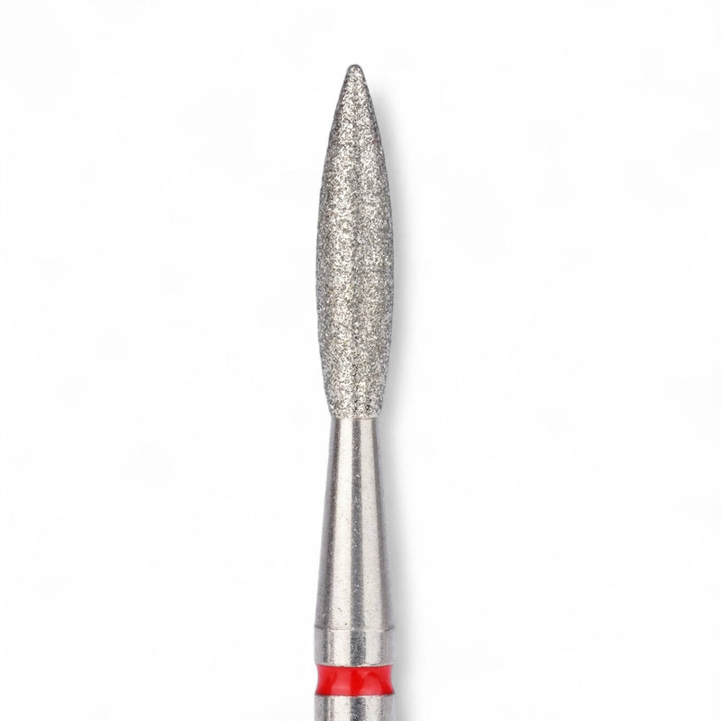 nbmsupply Elite Embrace Professional 2.3*10 mm Flame Nail Drill Bit Red White Smoke 1 pcs,10 pcs