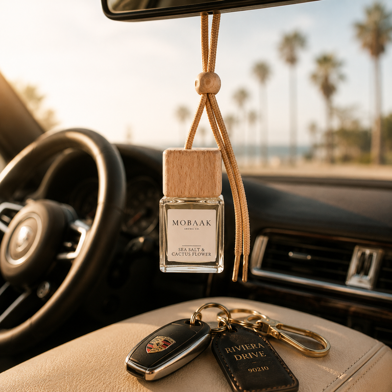 Mobaak Aromatherapy Shoppe Sea Salt & Cactus Flower Car Diffuser Car Diffuser Black